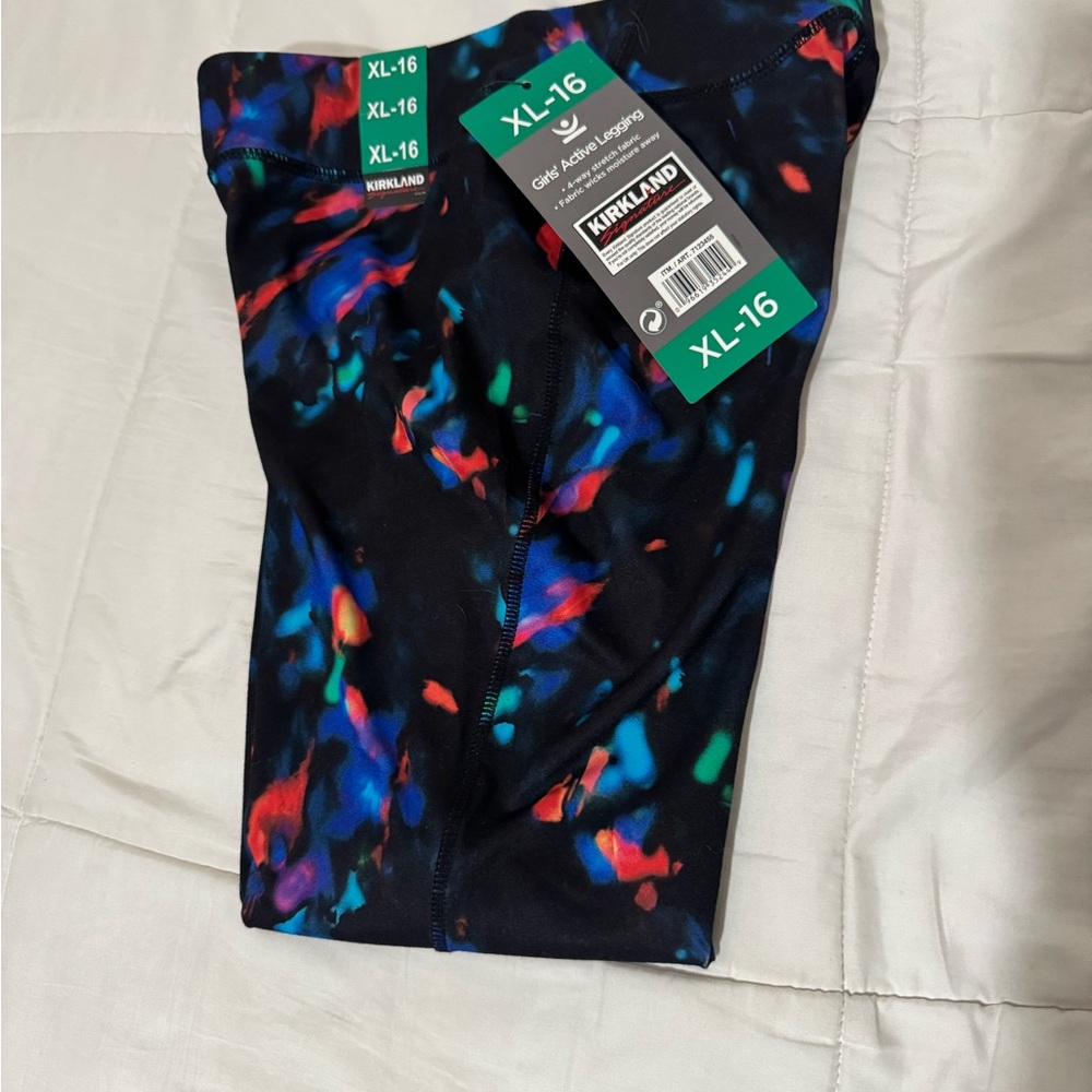 NWT- Kirkland Signature Colorful Leggings XL